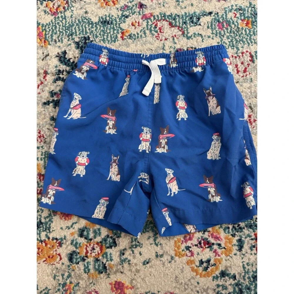 Chubbies Boys Let The Dogs Outs Lined Swim Trunks Size 5